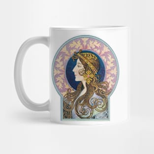 Art Nouveau Lady Mug